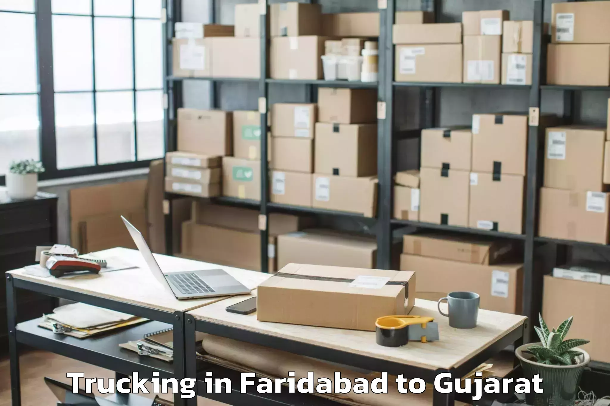 Efficient Faridabad to Tilakwada Trucking